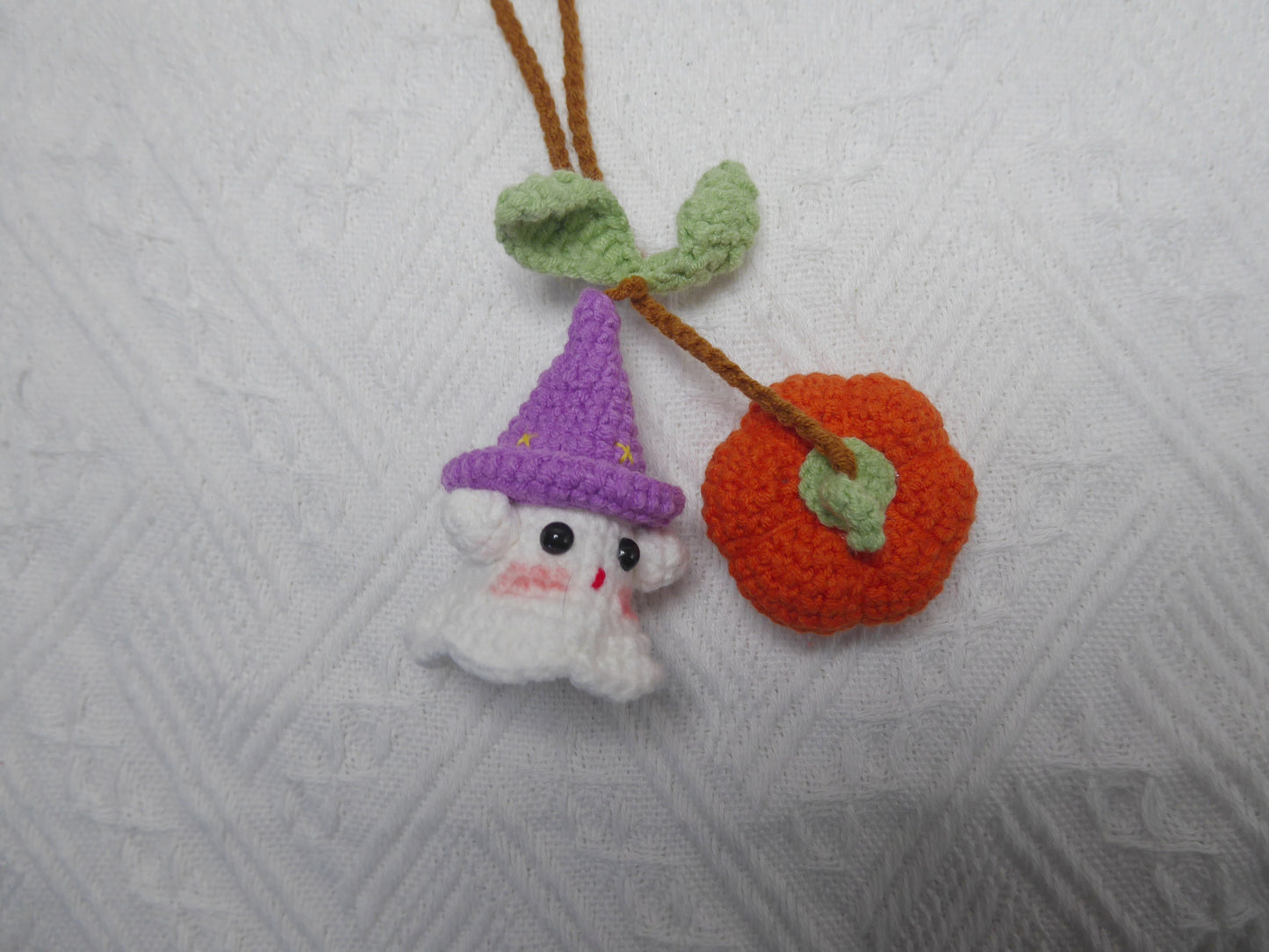 Halloween Crochet Car Accessories, Halloween Decor Car Mirror Hanger, Halloween Car Charm, Rear View Mirror Accessories