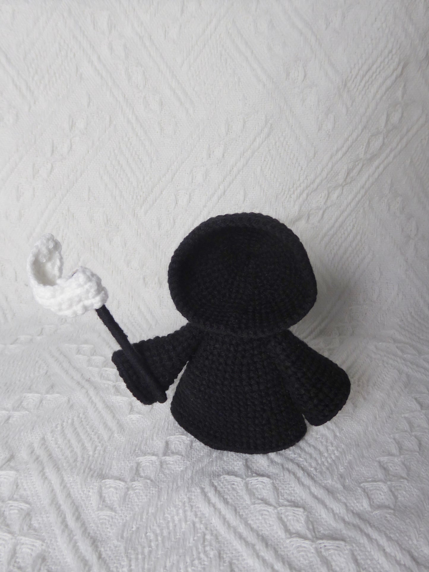 GRIM REAPER and ANGEL amigurumi toy/ Death crochet/Halloween Crochet Car Accessories, Halloween Decor