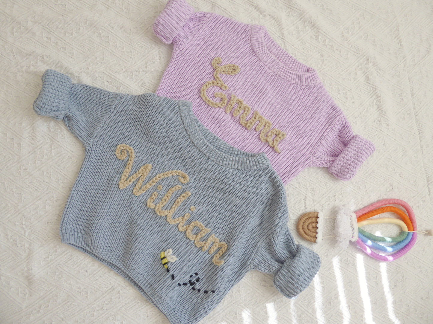 Personalized Baby Name Sweater, Embroidered Children Sweatshirt, Knit Sweater Toddler, Custom Baby Sweater with Name, Customized Baby Gifts