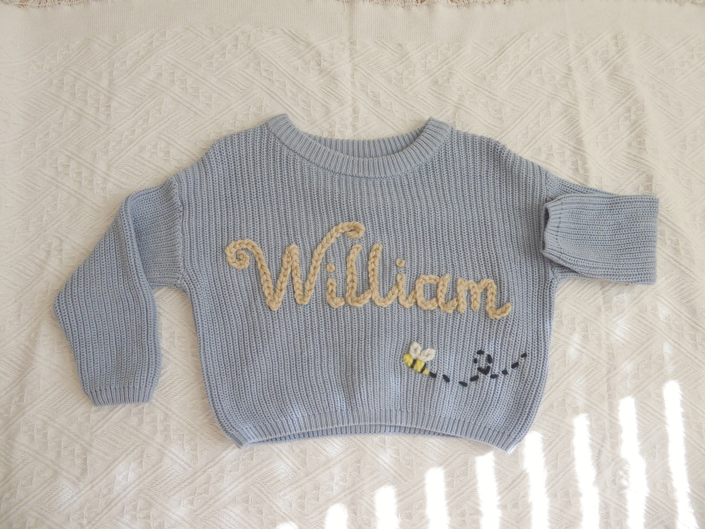 Personalized Baby Name Sweater, Embroidered Children Sweatshirt, Knit Sweater Toddler, Custom Baby Sweater with Name, Customized Baby Gifts